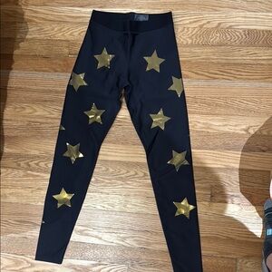 Ultracor Black and Gold Star Leggings